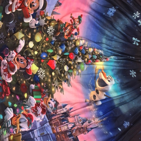 Disney Christmas Magic Kingdom Holiday Dress 5-6T Children’s Girls Kids New - Picture 2 of 3